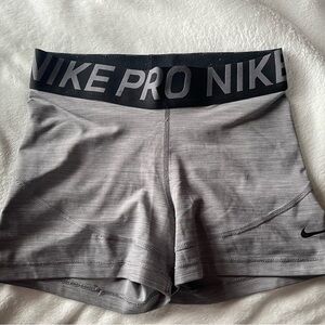 Nike Pro Gray Athletic Shorts
